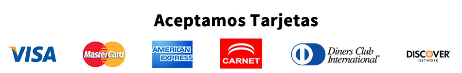 Aceptamos Tarjetas de Crédito y Débito